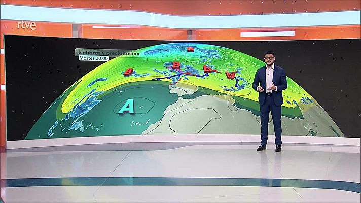 El tiempo - En el oeste de Galicia precipitaciones persistentes y chubascos fuertes con acumulados significativos