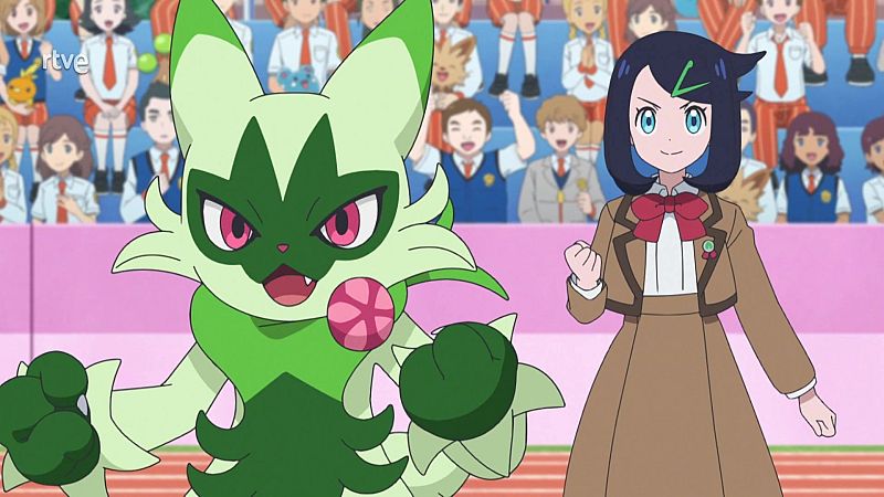 Liko vs Rika! Toward the battle's end - Pokémon Horizontes en inglés | Watch