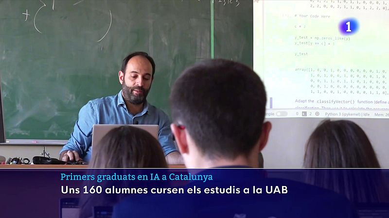 L’ocupació dels primers graduats en IA a Catalunya frega el 100% - L'Informatiu | Veure