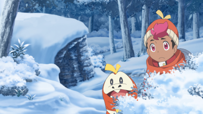 Pokémon Horizontes - ¡La primera nieve de Rod y Fuecoco! - Clan RTVE.es - Pokémon Horizontes | Ver
