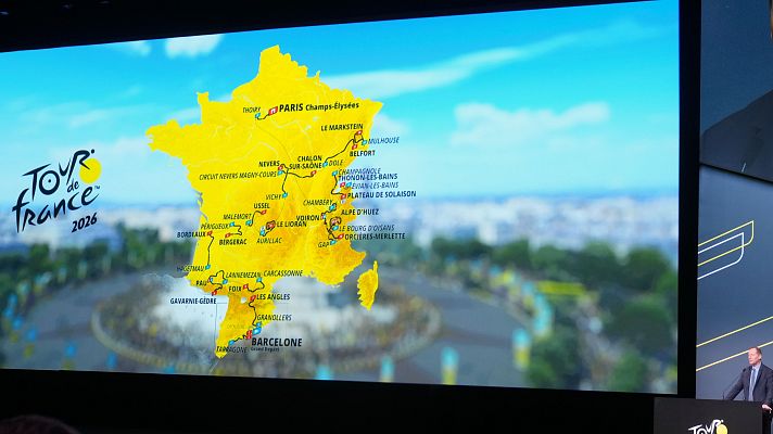 El Tour 2026 arranca con una salida in�dita desde Barcelona y Alpe d'Huez como juez final