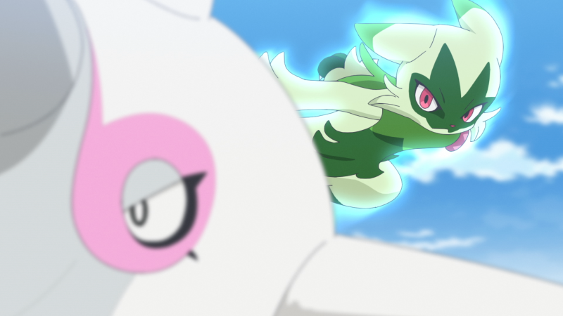 Ice battle! Cold-eyed Grusha! - Pokémon Horizontes en inglés | Watch