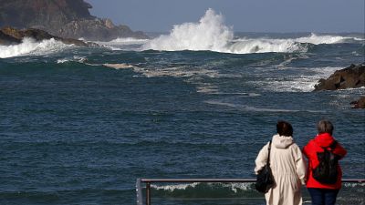 La borrasca Benjamín deja rachas de viento de más de 110 km/h en el Cantábrico