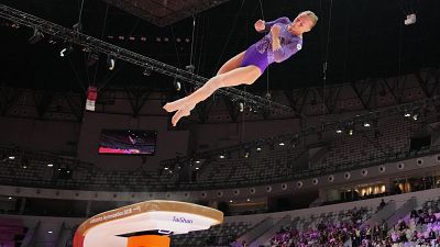 Angelina Melnikova logra su segundo oro en el Mundial de gimnasia en la final de salto