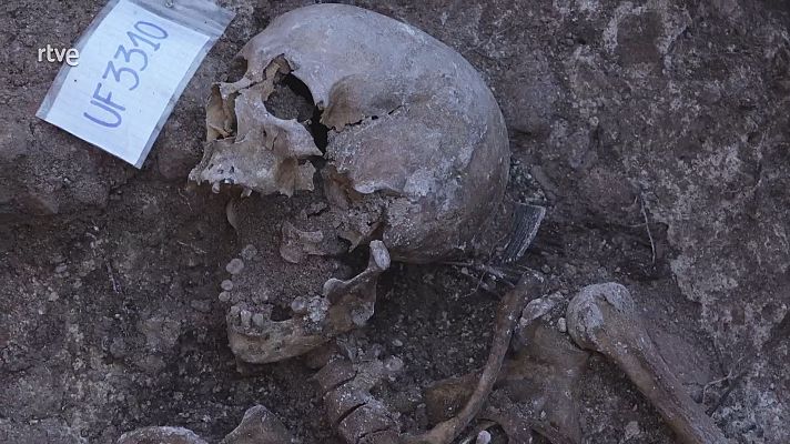 Modo Digital - Exhumación de la 'fosa de las mujeres de Cella' o fosa de Albarracín III, Teruel