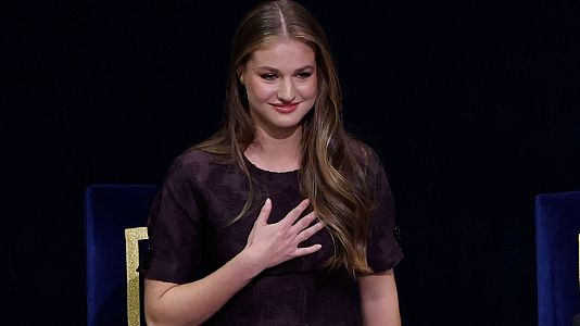 Leonor hace un llamamiento a la "convivencia" y la defensa de los valores comunes en los Princesa de Asturias