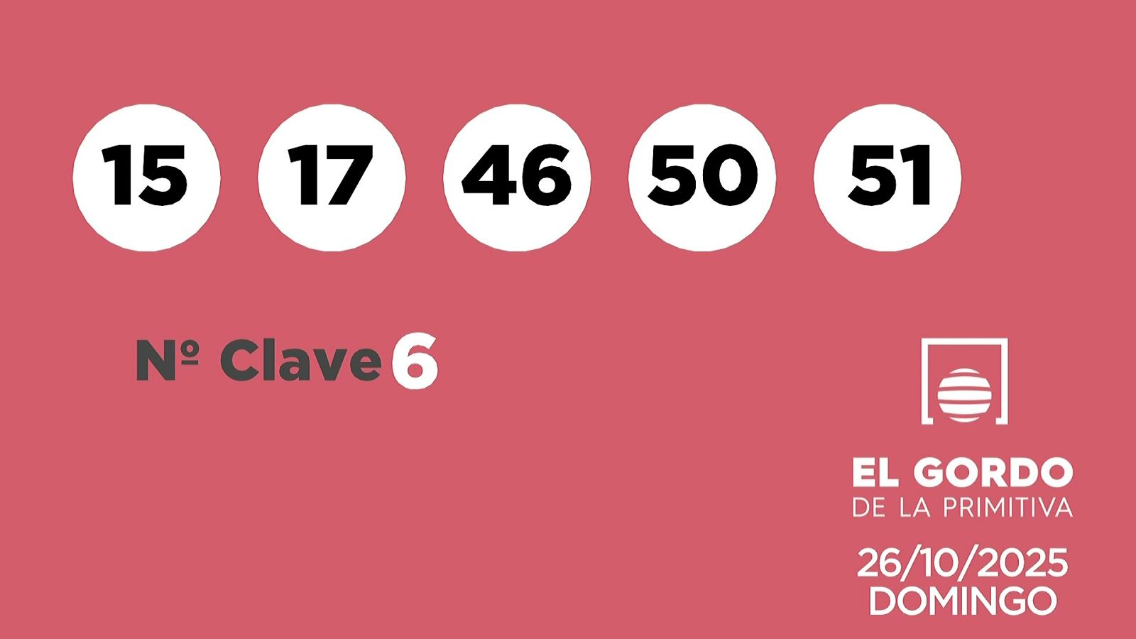 Sorteo de la Lotería Gordo de la Primitiva del 26/10/2025 - Ver ahora