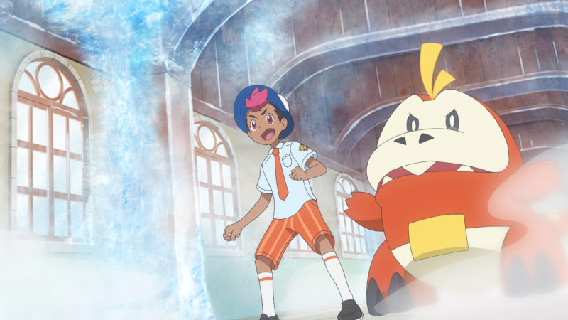 Infiltrating the system! Naranja Academy in danger! - Pokémon Horizontes en inglés | Watch