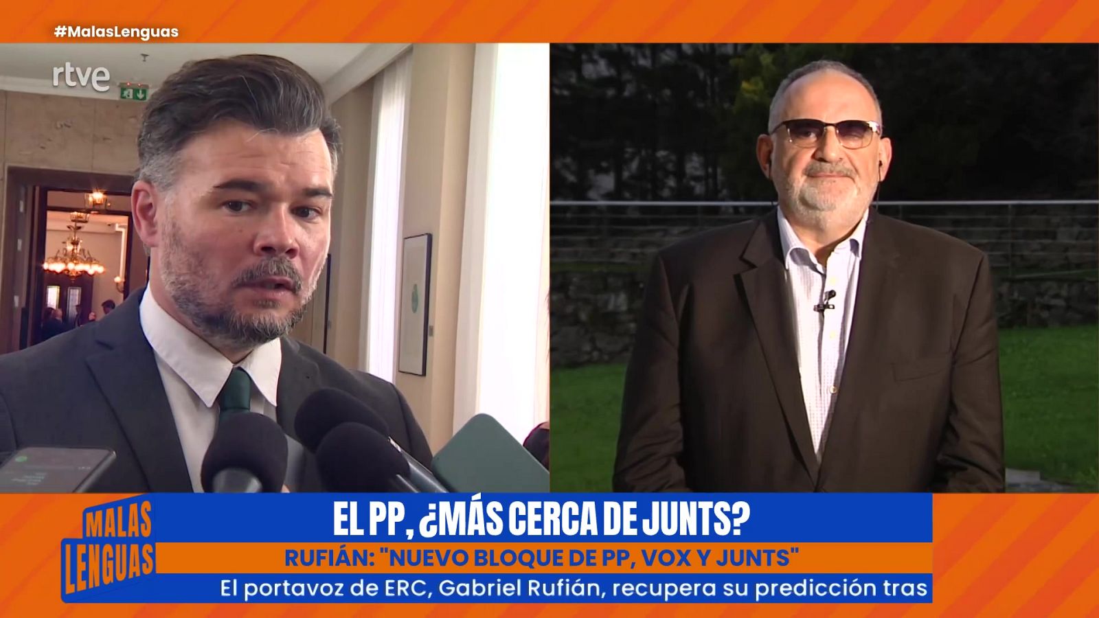 Antón Losada, frente a los ataques de Vox a RTVE - Malas lenguas | Ver