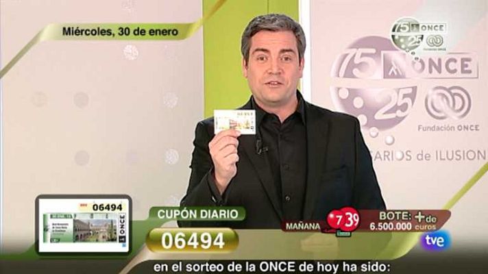 Sorteos ONCE - Sorteo ONCE - 30/01/13