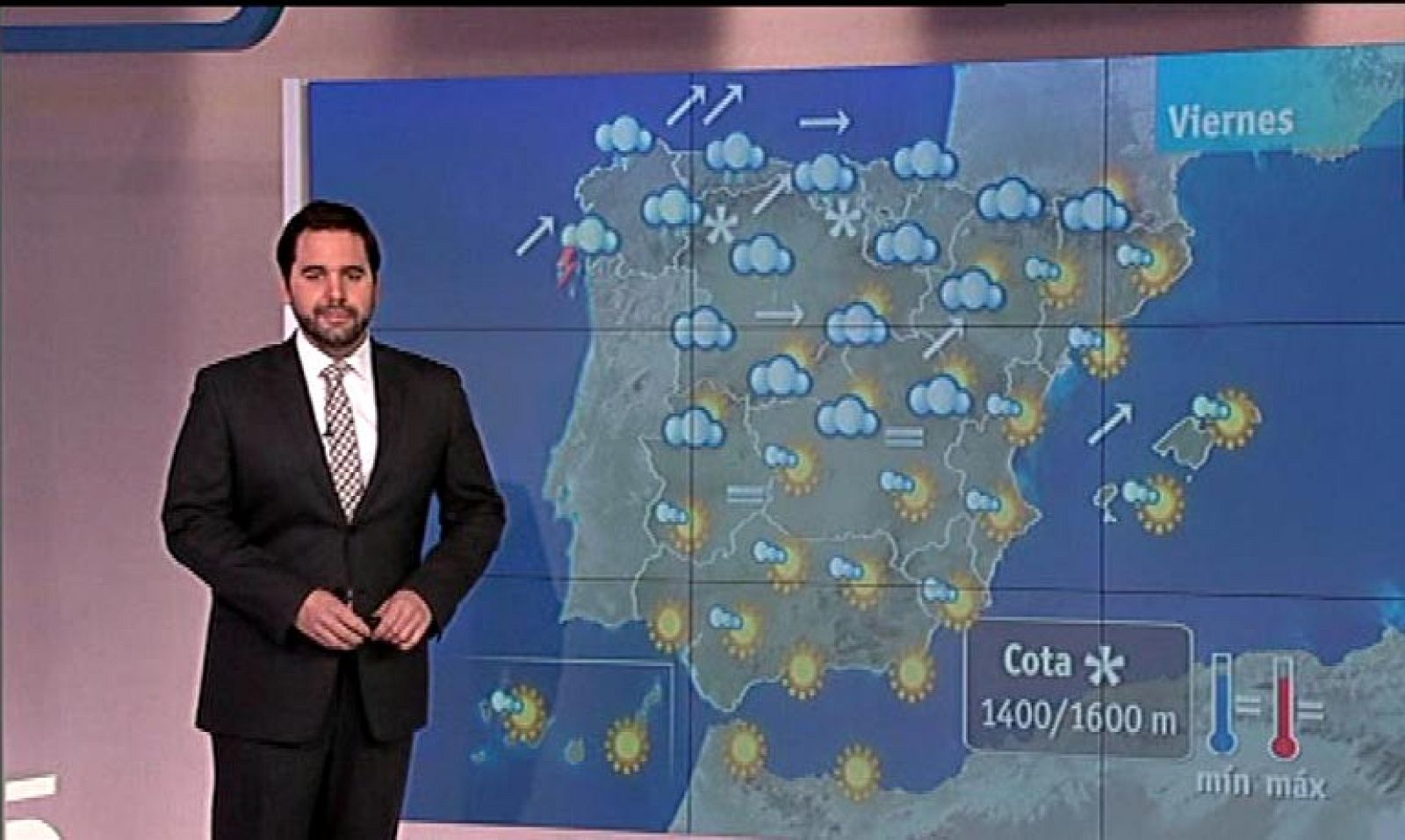 Continúan las nubes altas y las lluvias débiles en el norte