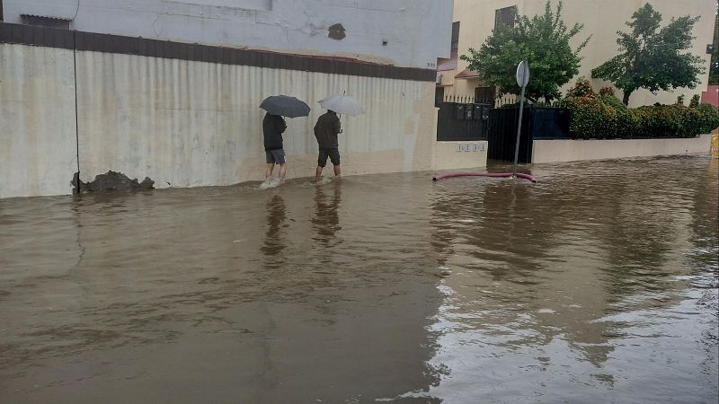 Los destrozos de las lluvias en Andalucía dejan dos heridos