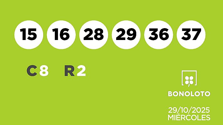 SELAE - Sorteo de la Lotería Bonoloto del 30/10/2025