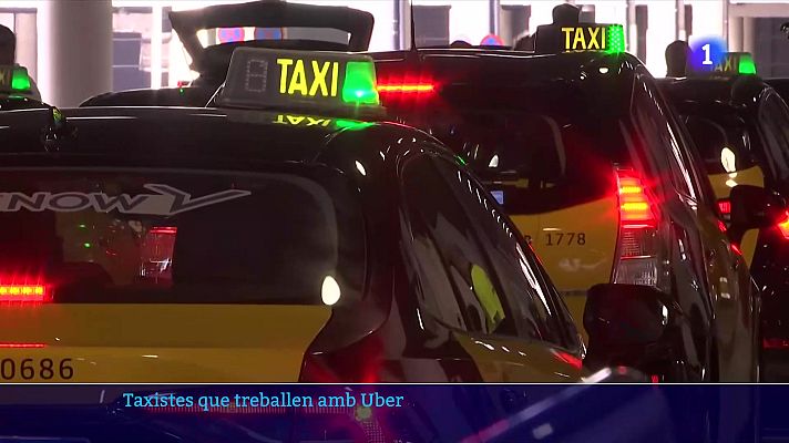 L'Informatiu - Més de 650 taxistes de Barcelona treballen també per a Uber des de 2025
