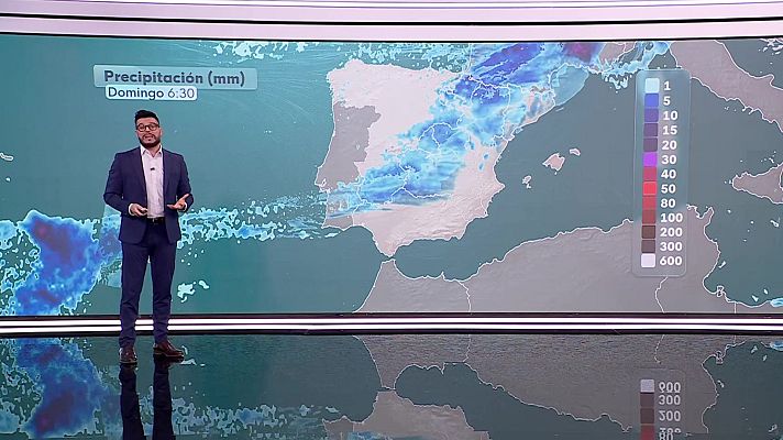 El tiempo - Precipitaciones en el oeste y sur de Galicia, oeste de Castilla y León y Sistema Central occidental