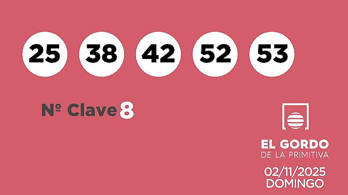 SELAE - Sorteo de la Lotería Gordo de la Primitiva del 02/11/2025