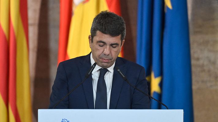 La hora de La 1 - Mazón dimite como presidente de la Generalitat Valenciana sin convocar elecciones