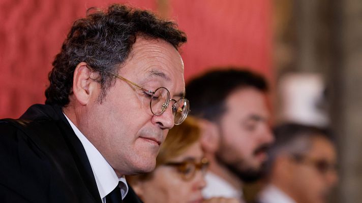 Telediario 1 - El fiscal general reitera su inocencia ante el Supremo