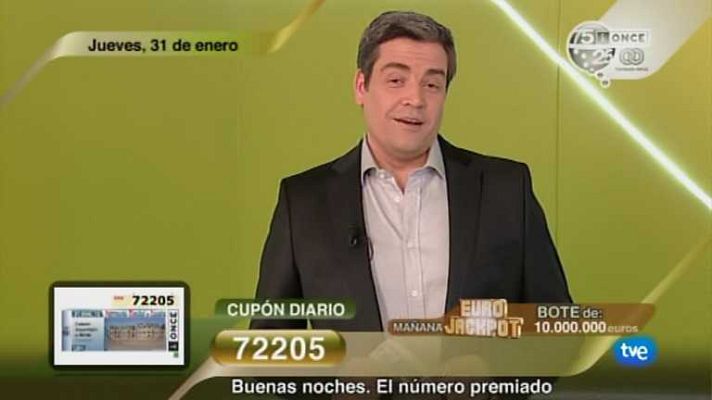 Sorteos ONCE - Sorteo ONCE - 31/01/13