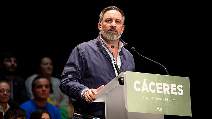 Telediario 1 - Abascal exige al PP rechazar el Pacto Verde y la "inmigración masiva" para elegir al sucesor de Mazón