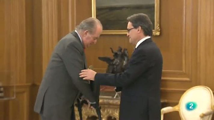 L'Informatiu - Artur Mas a la Zarzuela: 45 minuts per cortesia després de la Declaració de sobirania