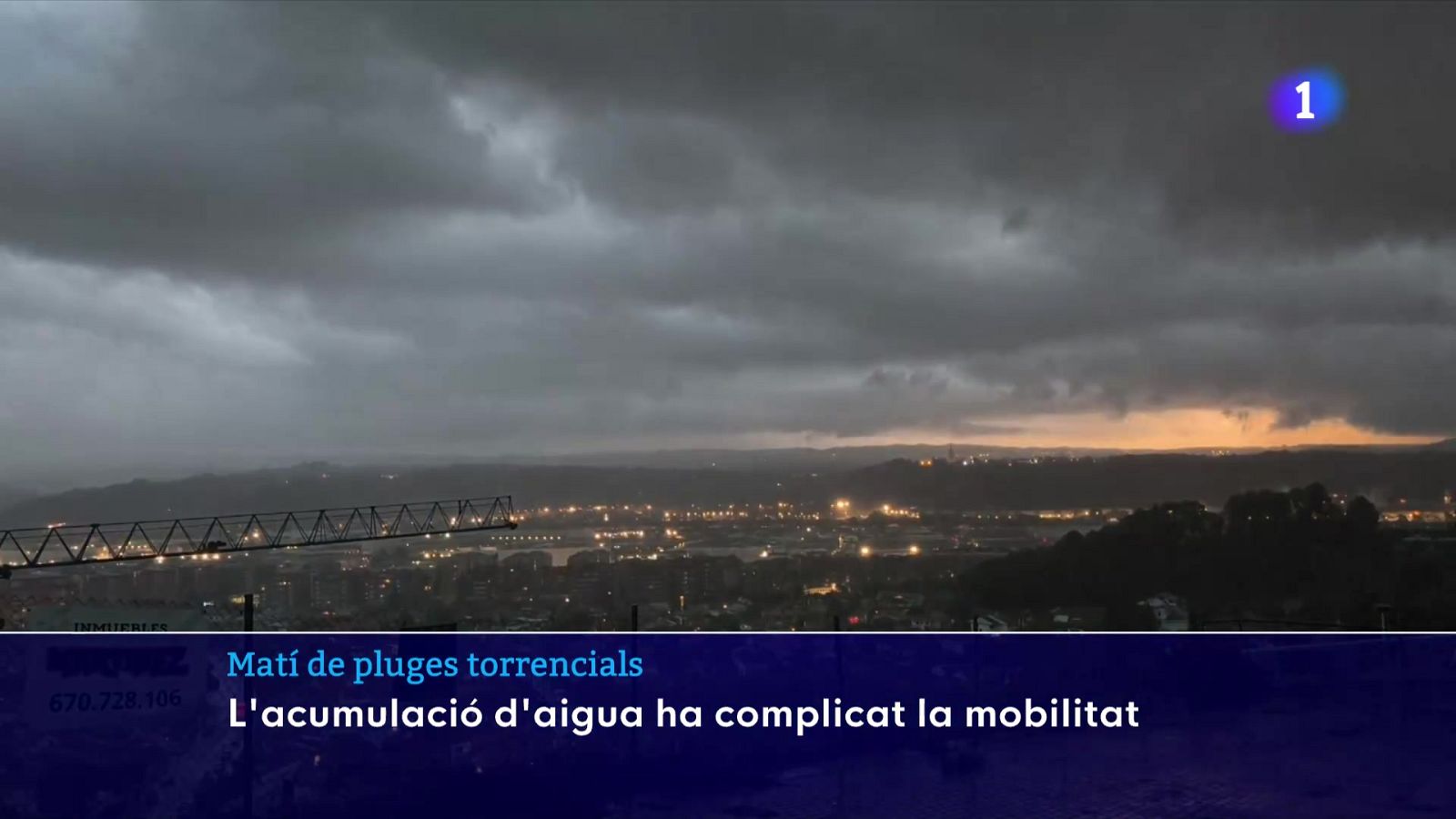 Les afectacions del temporal de pluja i tempesta elèctrica a Catalunya