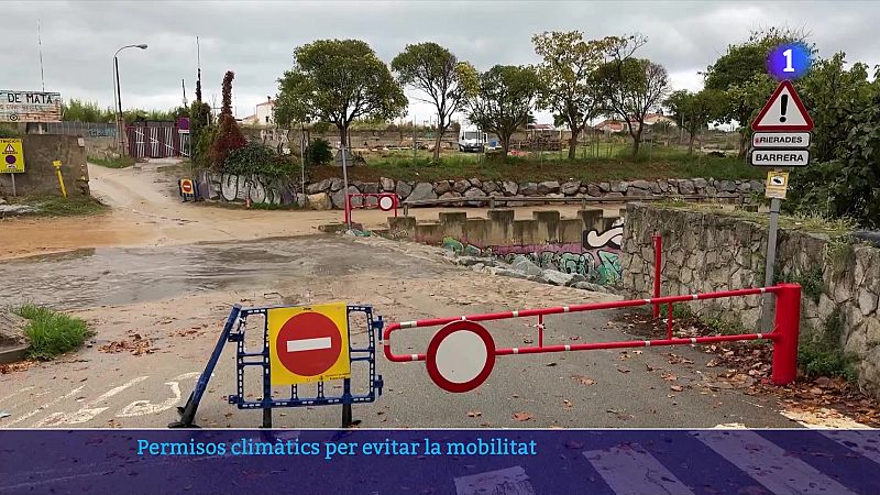 Protecció civil activa els permisos climàtics per evitar la mobilitat en cas de pluja - L'Informatiu | Veure