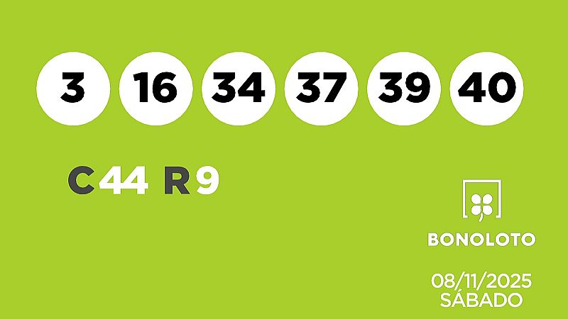 Sorteo de la Lotería Bonoloto del 08/11/2025 - Ver ahora