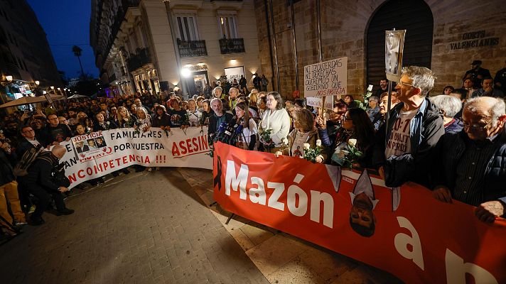 Telediario Fin de Semana - Víctimas de la dana piden ante Las Cortes Valencianas prisión para Mazón, la dimisión del Consell y elecciones autonómicas