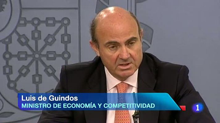 Telediario 1 - De Guindos sobre el caso Bárcenas