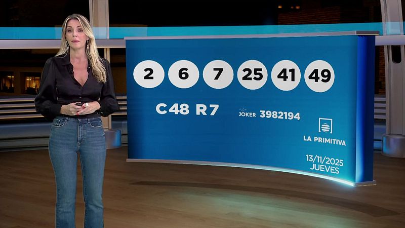 Sorteo de la Lotería Nacional, Bonoloto, Primitiva y Jóker: 13/11/2025 - Loterías | Ver