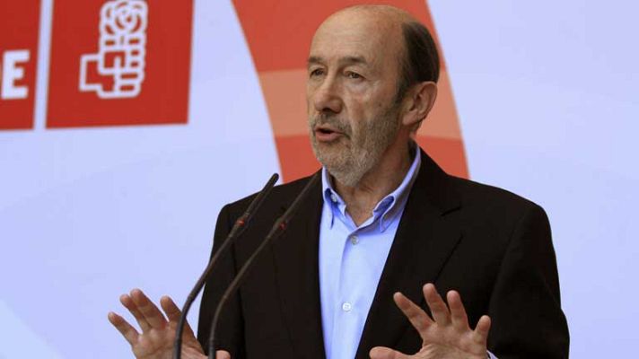 Telediario 1 - Rubalcaba cree que Rajoy ha ligado su futuro al de Bárcenas