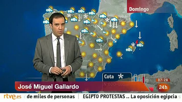 El tiempo - Nevadas en el norte y heladas en casi toda España