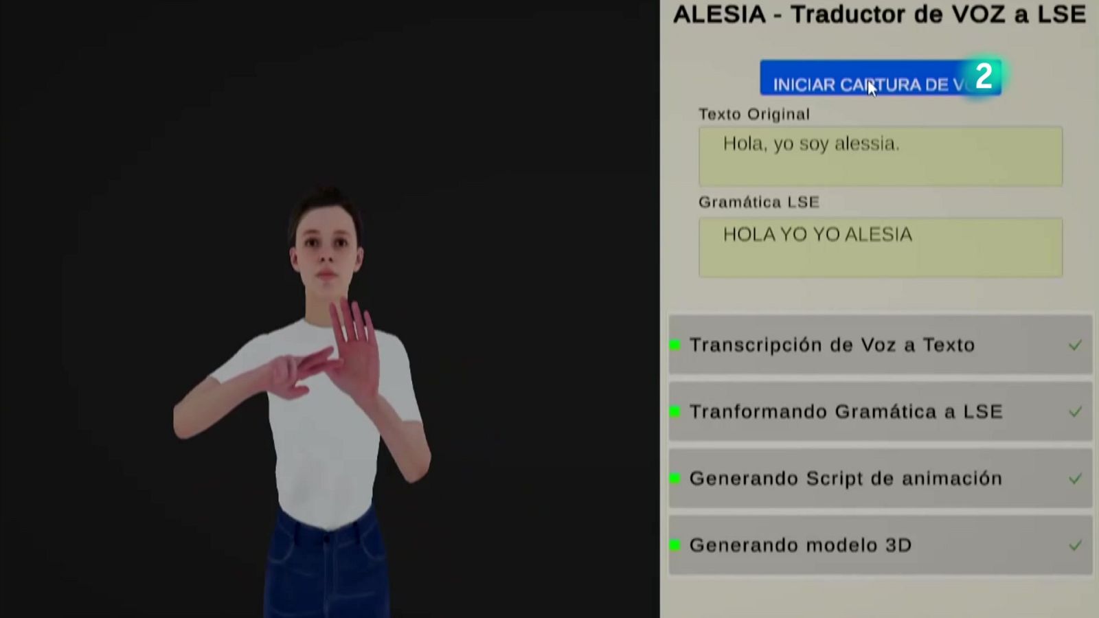 ALESIA, un asistente personal que signa - En lengua de signos | Ver