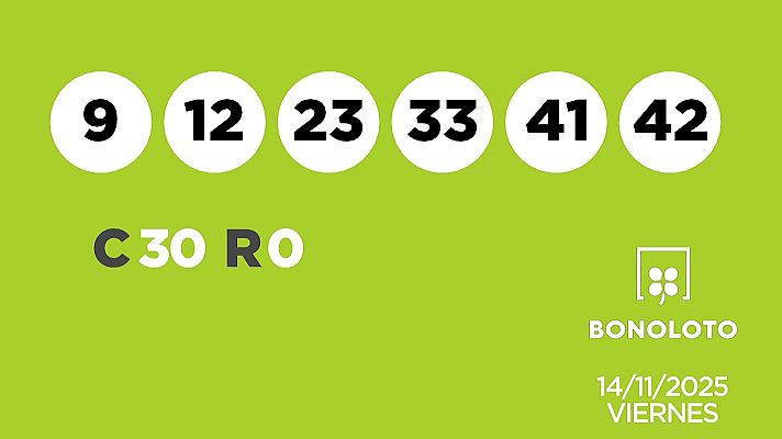 SELAE - Sorteo de la Lotería Bonoloto y Euromillones del 14/11/2025