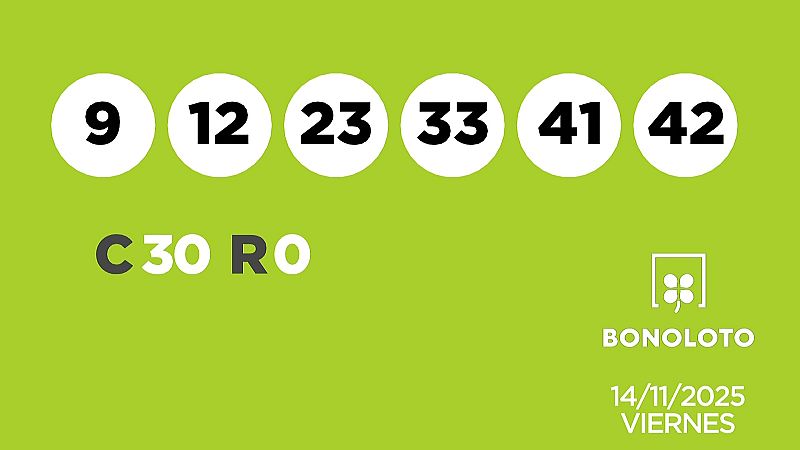 Sorteo de la Lotería Bonoloto y Euromillones del 14/11/2025 - Ver ahora