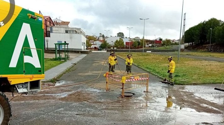 Telediario Fin de Semana - Andalucía registra cientos de incidencias por el paso de la borrasca Claudia