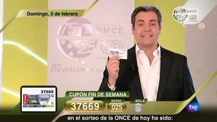 Sorteos ONCE - Sorteo ONCE - 03/02/13