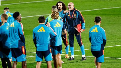 Espaa, pendiente del csped de La Cartuja