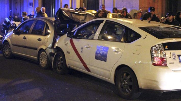 Telediario 1 - Un muerto y 4 heridos en Madrid