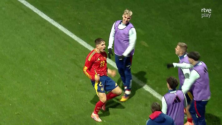 Fútbol - Sub-21. Rumanía - España | Fresneda encuentra premio y marca el gol del 0-2