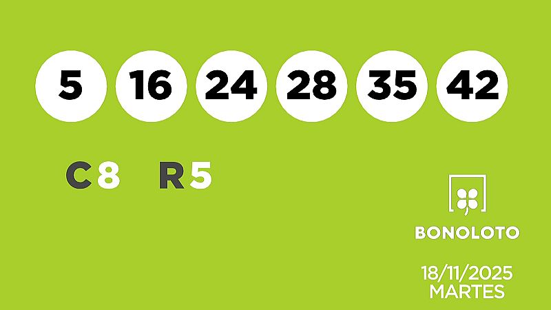 Sorteo de la Lotería Bonoloto y Euromillones del 18/11/2025 - Ver ahora