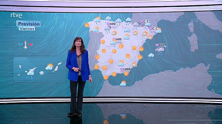 El tiempo - Descensos de las mínimas en el centro norte y nordeste peninsular