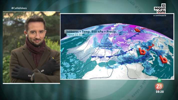 El temps - Fredorada àrtica, ventades, onatge, alguns ruixats i neu al Pirineu