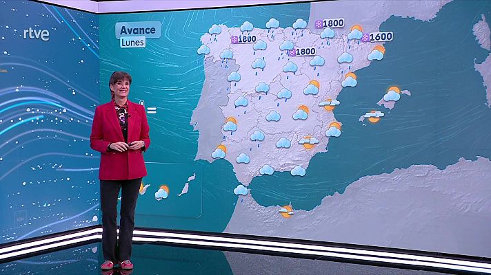 El tiempo - Precipitaciones persistentes en el Cantábrico