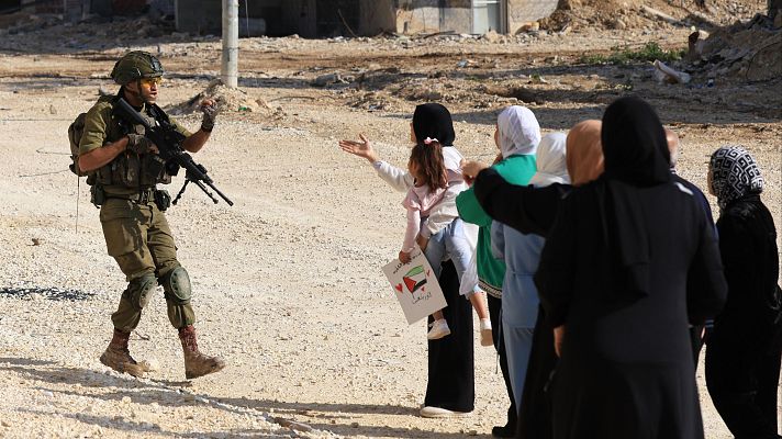 Telediario 1 - La expansión de colonias judías en Cisjordania agudiza el empobrecimiento de los palestinos