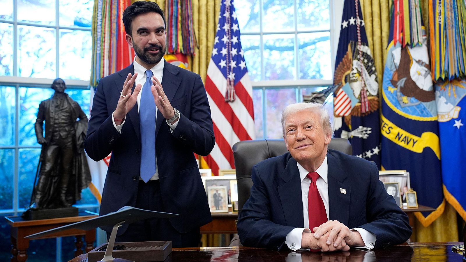 Trump mantiene un encuentro cordial y "productivo" con Mamdani - Fin de semana 24h | Ver