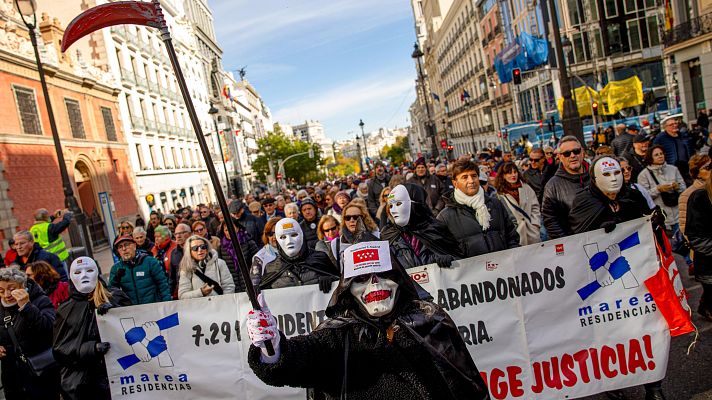 Telediario Fin de Semana - La plataforma Marea de Residencias pide justicia por las víctimas de la pandemia