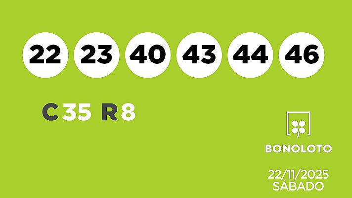 SELAE - Sorteo de la Lotería Bonoloto del 22/11/2025
