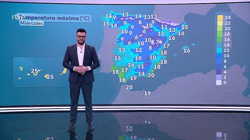 El Tiempo Noche - 23/11/25 - RTVE.es - El tiempo | Ver